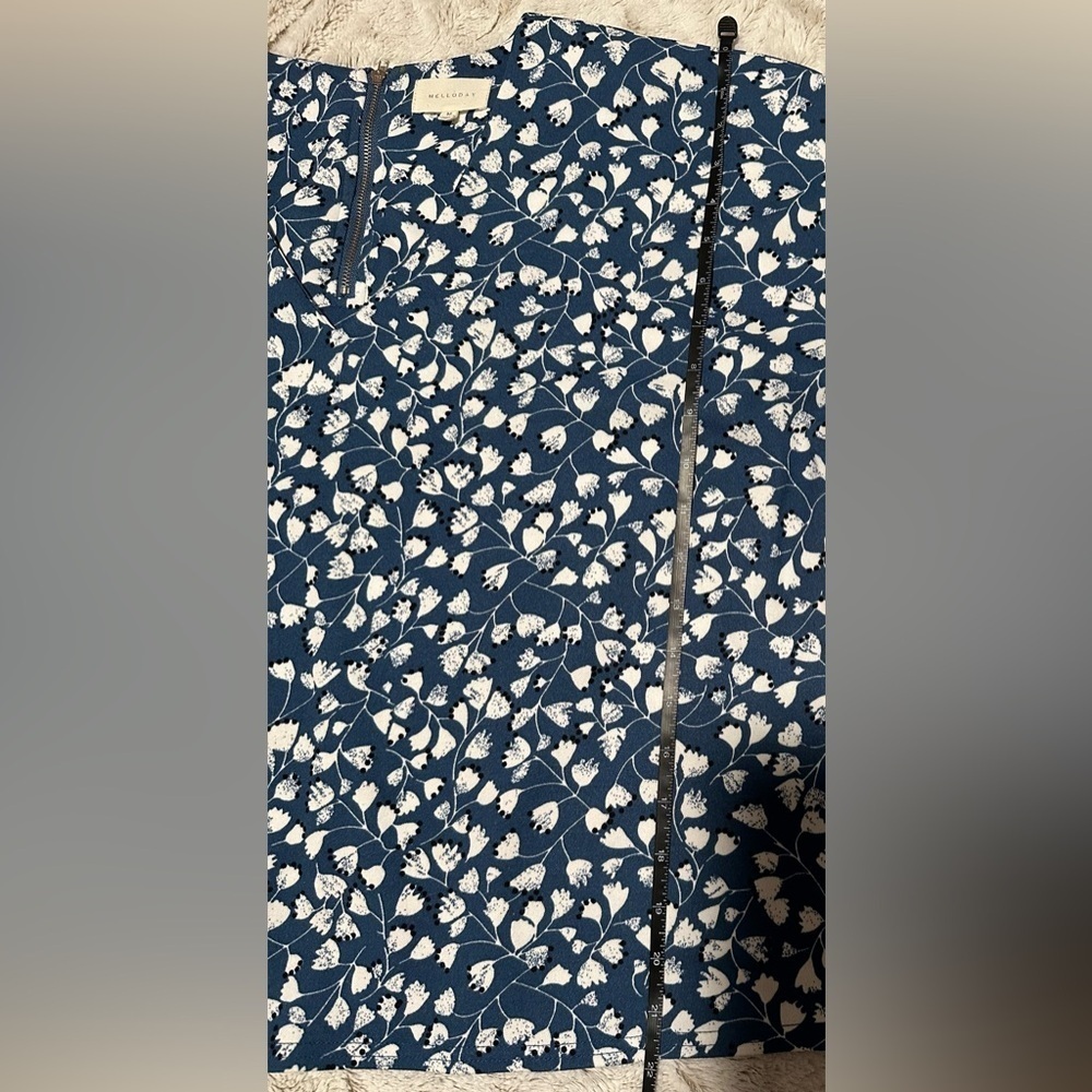 MELLODAY Floral Crepe Top Blouse - Picture 3 of 9